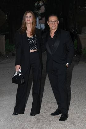 Premio Globo d Oro Verleihung in Rom Rome, German Academy Villa Massimo 64th edition of the Golden Globe, In the photo: Bianca Vitali Stefano Accorsi  Copyright: xVincenzoxLandix xipa-agency.netx xVincenzoxLandix IPA_Agency_IPA47709732