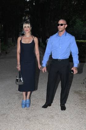 Premio Globo d Oro Verleihung in Rom Rome, German Academy Villa Massimo 64th edition of the Golden Globe, In the photo: Micaela Ramazzotti Claudio Pallitto  Copyright: xVincenzoxLandix xipa-agency.netx xVincenzoxLandix IPA_Agency_IPA47709753