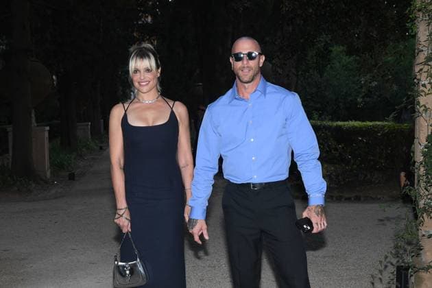 Premio Globo d Oro Verleihung in Rom Rome, German Academy Villa Massimo 64th edition of the Golden Globe, In the photo: Micaela Ramazzotti Claudio Pallitto  Copyright: xVincenzoxLandix xipa-agency.netx xVincenzoxLandix IPA_Agency_IPA47709755