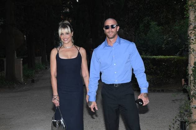 Premio Globo d Oro Verleihung in Rom Rome, German Academy Villa Massimo 64th edition of the Golden Globe, In the photo: Micaela Ramazzotti Claudio Pallitto  Copyright: xVincenzoxLandix xipa-agency.netx xVincenzoxLandix IPA_Agency_IPA47709754