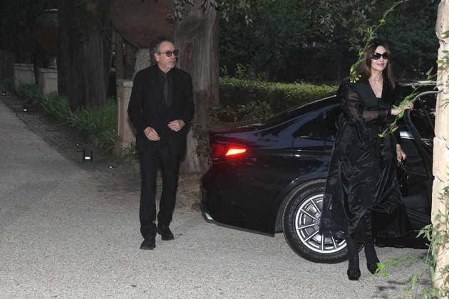 Premio Globo d Oro Verleihung in Rom Rome, German Academy Villa Massimo 64th edition of the Golden Globe, In the photo: Tim Burton Monica Bellucci  Copyright: xVincenzoxLandix xipa-agency.netx xVincenzoxLandix IPA_Agency_IPA47709844