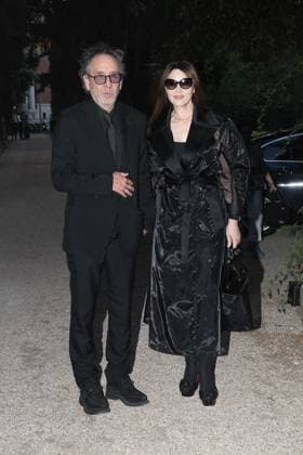 Premio Globo d Oro Verleihung in Rom Rome, German Academy Villa Massimo 64th edition of the Golden Globe, In the photo: Tim Burton Monica Bellucci  Copyright: xVincenzoxLandix xipa-agency.netx xVincenzoxLandix IPA_Agency_IPA47709847