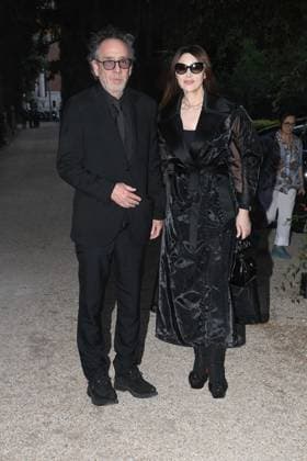 Premio Globo d Oro Verleihung in Rom Rome, German Academy Villa Massimo 64th edition of the Golden Globe, In the photo: Tim Burton Monica Bellucci  Copyright: xVincenzoxLandix xipa-agency.netx xVincenzoxLandix IPA_Agency_IPA47709848