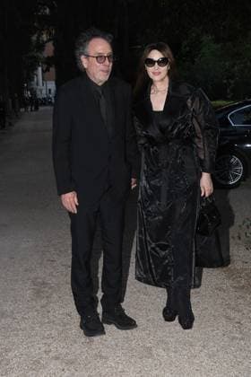 Premio Globo d Oro Verleihung in Rom Rome, German Academy Villa Massimo 64th edition of the Golden Globe, In the photo: Tim Burton Monica Bellucci  Copyright: xVincenzoxLandix xipa-agency.netx xVincenzoxLandix IPA_Agency_IPA47709851