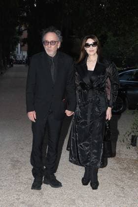 Premio Globo d Oro Verleihung in Rom Rome, German Academy Villa Massimo 64th edition of the Golden Globe, In the photo: Tim Burton Monica Bellucci  Copyright: xVincenzoxLandix xipa-agency.netx xVincenzoxLandix IPA_Agency_IPA47709853