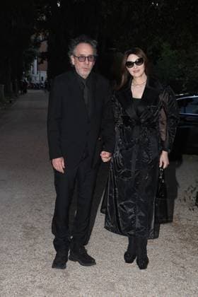 Premio Globo d Oro Verleihung in Rom Rome, German Academy Villa Massimo 64th edition of the Golden Globe, In the photo: Tim Burton Monica Bellucci  Copyright: xVincenzoxLandix xipa-agency.netx xVincenzoxLandix IPA_Agency_IPA47709855