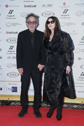 Premio Globo d Oro Verleihung in Rom Rome, German Academy Villa Massimo 64th edition of the Golden Globe, In the photo: Tim Burton Monica Bellucci  Copyright: xVincenzoxLandix xipa-agency.netx xVincenzoxLandix IPA_Agency_IPA47709858