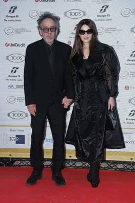Premio Globo d Oro Verleihung in Rom Rome, German Academy Villa Massimo 64th edition of the Golden Globe, In the photo: Tim Burton Monica Bellucci  Copyright: xVincenzoxLandix xipa-agency.netx xVincenzoxLandix IPA_Agency_IPA47709859