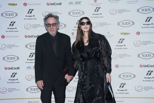 Premio Globo d Oro Verleihung in Rom Rome, German Academy Villa Massimo 64th edition of the Golden Globe, In the photo: Tim Burton Monica Bellucci  Copyright: xVincenzoxLandix xipa-agency.netx xVincenzoxLandix IPA_Agency_IPA47709860