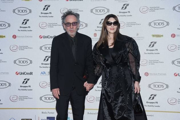 Premio Globo d Oro Verleihung in Rom Rome, German Academy Villa Massimo 64th edition of the Golden Globe, In the photo: Tim Burton Monica Bellucci  Copyright: xVincenzoxLandix xipa-agency.netx xVincenzoxLandix IPA_Agency_IPA47709861