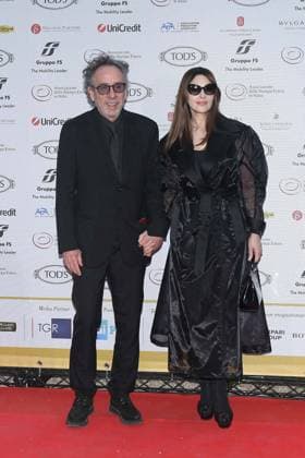 Premio Globo d Oro Verleihung in Rom Rome, German Academy Villa Massimo 64th edition of the Golden Globe, In the photo: Tim Burton Monica Bellucci  Copyright: xVincenzoxLandix xipa-agency.netx xVincenzoxLandix IPA_Agency_IPA47709862