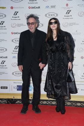 Premio Globo d Oro Verleihung in Rom Rome, German Academy Villa Massimo 64th edition of the Golden Globe, In the photo: Tim Burton Monica Bellucci  Copyright: xVincenzoxLandix xipa-agency.netx xVincenzoxLandix IPA_Agency_IPA47709863