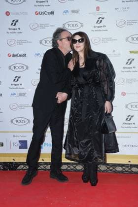Premio Globo d Oro Verleihung in Rom Rome, German Academy Villa Massimo 64th edition of the Golden Globe, In the photo: Tim Burton Monica Bellucci  Copyright: xVincenzoxLandix xipa-agency.netx xVincenzoxLandix IPA_Agency_IPA47709865