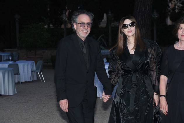 Premio Globo d Oro Verleihung in Rom Rome, German Academy Villa Massimo 64th edition of the Golden Globe, In the photo: Tim Burton Monica Bellucci  Copyright: xVincenzoxLandix xipa-agency.netx xVincenzoxLandix IPA_Agency_IPA47709971