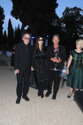 Premio Globo d Oro Verleihung in Rom Rome, German Academy Villa Massimo 64th edition of the Golden Globe, In the photo: Tim Burton Monica Bellucci Sting  Copyright: xVincenzoxLandix xipa-agency.netx xVincenzoxLandix IPA_Agency_IPA47709995