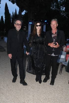 Premio Globo d Oro Verleihung in Rom Rome, German Academy Villa Massimo 64th edition of the Golden Globe, In the photo: Tim Burton Monica Bellucci Sting  Copyright: xVincenzoxLandix xipa-agency.netx xVincenzoxLandix IPA_Agency_IPA47710000