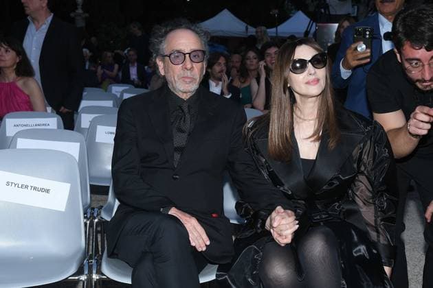 Premio Globo d Oro Verleihung in Rom Rome, German Academy Villa Massimo 64th edition of the Golden Globe, In the photo: Tim Burton Monica Bellucci  Copyright: xVincenzoxLandix xipa-agency.netx xVincenzoxLandix IPA_Agency_IPA47710026