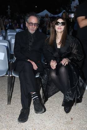Premio Globo d Oro Verleihung in Rom Rome, German Academy Villa Massimo 64th edition of the Golden Globe, In the photo: Tim Burton Monica Bellucci  Copyright: xVincenzoxLandix xipa-agency.netx xVincenzoxLandix IPA_Agency_IPA47710035
