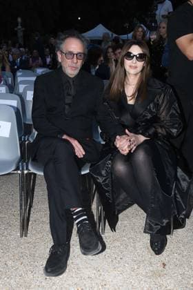 Premio Globo d Oro Verleihung in Rom Rome, German Academy Villa Massimo 64th edition of the Golden Globe, In the photo: Tim Burton Monica Bellucci  Copyright: xVincenzoxLandix xipa-agency.netx xVincenzoxLandix IPA_Agency_IPA47710040