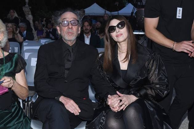 Premio Globo d Oro Verleihung in Rom Rome, German Academy Villa Massimo 64th edition of the Golden Globe, In the photo: Tim Burton Monica Bellucci  Copyright: xVincenzoxLandix xipa-agency.netx xVincenzoxLandix IPA_Agency_IPA47710060