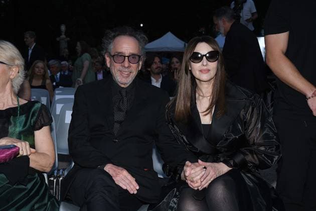 Premio Globo d Oro Verleihung in Rom Rome, German Academy Villa Massimo 64th edition of the Golden Globe, In the photo: Tim Burton Monica Bellucci  Copyright: xVincenzoxLandix xipa-agency.netx xVincenzoxLandix IPA_Agency_IPA47710061