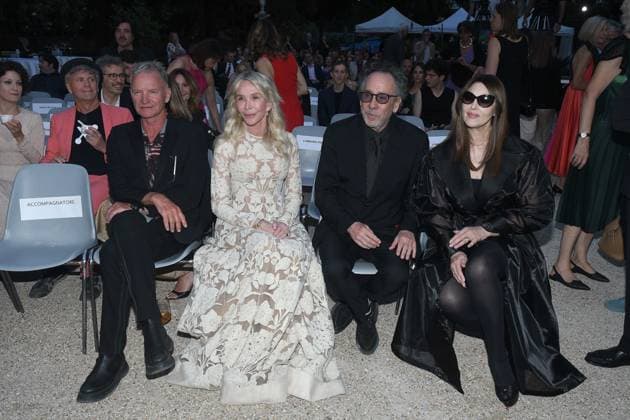 Premio Globo d Oro Verleihung in Rom Rome, German Academy Villa Massimo 64th edition of the Golden Globe, In the photo: Sting Trudie Styler Tim Burton Monica Bellucci  Copyright: xVincenzoxLandix xipa-agency.netx xVincenzoxLandix IPA_Agency_IPA47710062