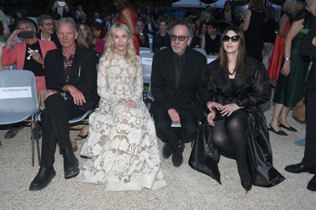 Premio Globo d Oro Verleihung in Rom Rome, German Academy Villa Massimo 64th edition of the Golden Globe, In the photo: Sting Trudie Styler Tim Burton Monica Bellucci  Copyright: xVincenzoxLandix xipa-agency.netx xVincenzoxLandix IPA_Agency_IPA47710063