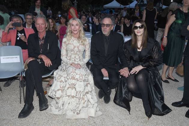 Premio Globo d Oro Verleihung in Rom Rome, German Academy Villa Massimo 64th edition of the Golden Globe, In the photo: Sting Trudie Styler Tim Burton Monica Bellucci  Copyright: xVincenzoxLandix xipa-agency.netx xVincenzoxLandix IPA_Agency_IPA47710064