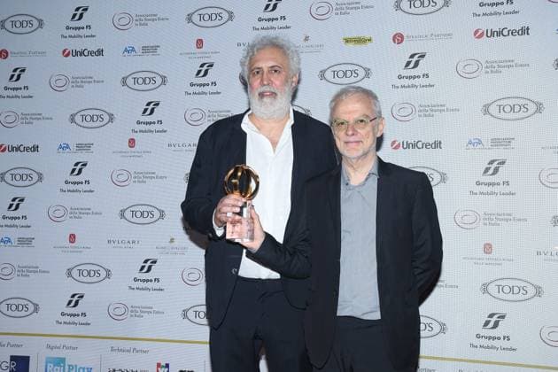 Premio Globo d Oro Verleihung in Rom Rome, German Academy Villa Massimo 64th edition of the Golden Globe, In the photo: Francesco Piccolo Daniele Lucchetti  Copyright: xVincenzoxLandix xipa-agency.netx xVincenzoxLandix IPA_Agency_IPA47710258