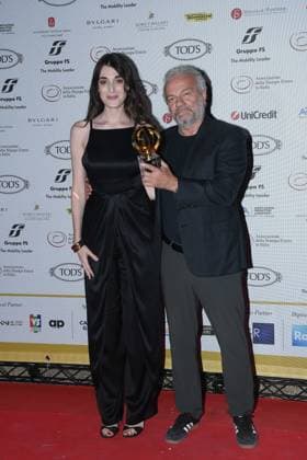 Premio Globo d Oro Verleihung in Rom Rome, German Academy Villa Massimo 64th edition of the Golden Globe, In the photo: Pilar Fogliati Giovanni Veronesi  Copyright: xVincenzoxLandix xipa-agency.netx xVincenzoxLandix IPA_Agency_IPA47710284