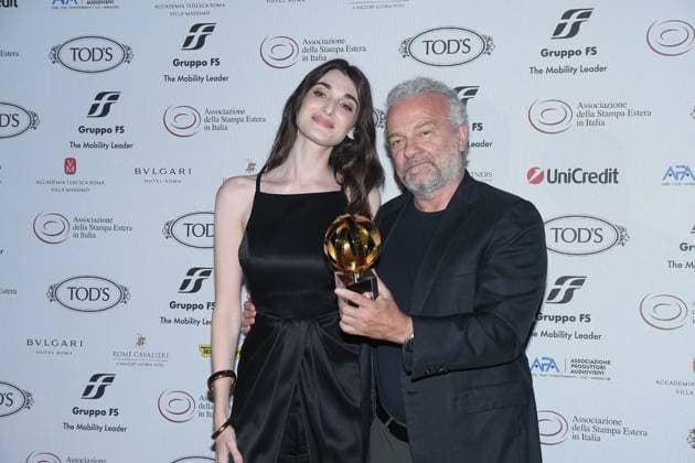 Premio Globo d Oro Verleihung in Rom Rome, German Academy Villa Massimo 64th edition of the Golden Globe, In the photo: Pilar Fogliati Giovanni Veronesi  Copyright: xVincenzoxLandix xipa-agency.netx xVincenzoxLandix IPA_Agency_IPA47710309