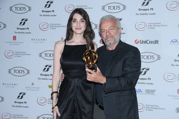 Premio Globo d Oro Verleihung in Rom Rome, German Academy Villa Massimo 64th edition of the Golden Globe, In the photo: Pilar Fogliati Giovanni Veronesi  Copyright: xVincenzoxLandix xipa-agency.netx xVincenzoxLandix IPA_Agency_IPA47710310