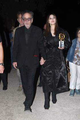 Premio Globo d Oro Verleihung in Rom Rome, German Academy Villa Massimo 64th edition of the Golden Globe, In the photo: Tim Burton Monica Bellucci  Copyright: xVincenzoxLandix xipa-agency.netx xVincenzoxLandix IPA_Agency_IPA47710370