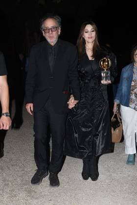 Premio Globo d Oro Verleihung in Rom Rome, German Academy Villa Massimo 64th edition of the Golden Globe, In the photo: Tim Burton Monica Bellucci  Copyright: xVincenzoxLandix xipa-agency.netx xVincenzoxLandix IPA_Agency_IPA47710371