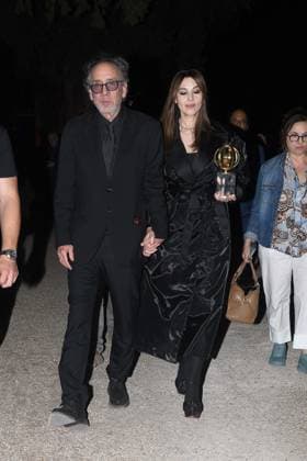 Premio Globo d Oro Verleihung in Rom Rome, German Academy Villa Massimo 64th edition of the Golden Globe, In the photo: Tim Burton Monica Bellucci  Copyright: xVincenzoxLandix xipa-agency.netx xVincenzoxLandix IPA_Agency_IPA47710372