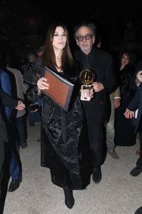 Premio Globo d Oro Verleihung in Rom Rome, German Academy Villa Massimo 64th edition of the Golden Globe, In the photo: Tim Burton Monica Bellucci  Copyright: xVincenzoxLandix xipa-agency.netx xVincenzoxLandix IPA_Agency_IPA47710375