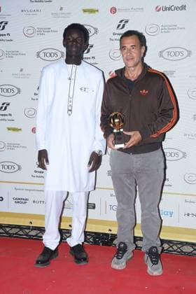 Premio Globo d Oro Verleihung in Rom Rome, German Academy Villa Massimo 64th edition of the Golden Globe, In the photo: Seydou Sarr Matteo Garrone  Copyright: xVincenzoxLandix xipa-agency.netx xVincenzoxLandix IPA_Agency_IPA47710392