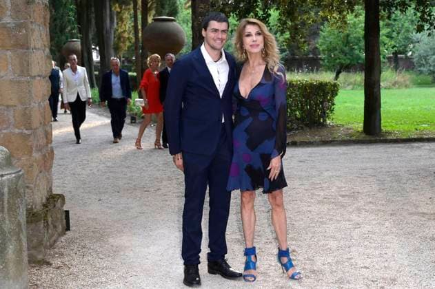 Matteo Catelli with mother Gabriella Carlucci at the 64 Globi d Oro 2024 awards ceremony at the Accademia Tedesca di Roma Villa Massimo Rome, 03 07 2024 Foto:xA.xM.xTinghinox xFuturexImagex globo_doro_4720