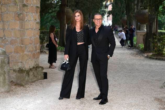 Stefano Accorsi with his wife Bianca Vitali at the 64 Globi d Oro 2024 awards ceremony at the Accademia Tedesca di Roma Villa Massimo Rome, 03 07 2024 Foto:xA.xM.xTinghinox xFuturexImagex globo_doro_4766