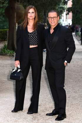 Stefano Accorsi with his wife Bianca Vitali at the 64 Globi d Oro 2024 awards ceremony at the Accademia Tedesca di Roma Villa Massimo Rome, 03 07 2024 Foto:xA.xM.xTinghinox xFuturexImagex globo_doro_4768