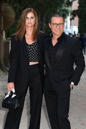 Stefano Accorsi with his wife Bianca Vitali at the 64 Globi d Oro 2024 awards ceremony at the Accademia Tedesca di Roma Villa Massimo Rome, 03 07 2024 Foto:xA.xM.xTinghinox xFuturexImagex globo_doro_4769
