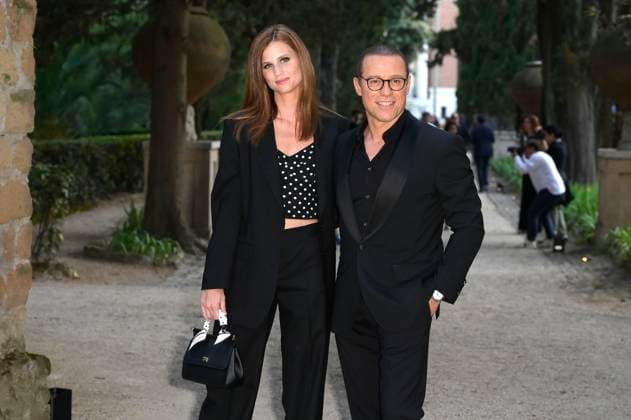 Stefano Accorsi with his wife Bianca Vitali at the 64 Globi d Oro 2024 awards ceremony at the Accademia Tedesca di Roma Villa Massimo Rome, 03 07 2024 Foto:xA.xM.xTinghinox xFuturexImagex globo_doro_4771