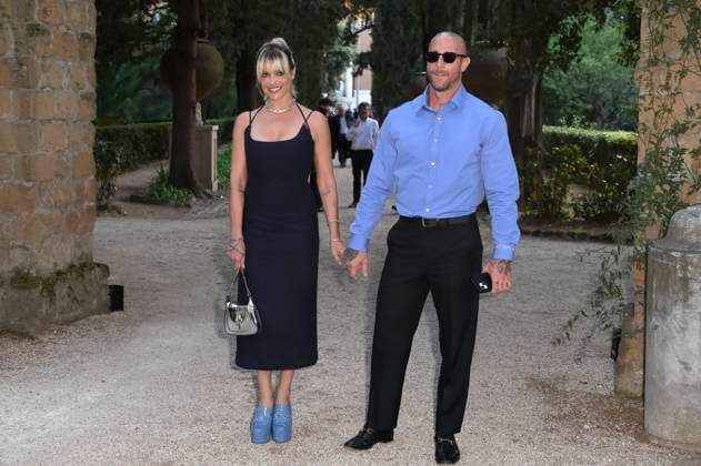 Micaela Ramazzotti and Claudio Pallitto at the 64 Globi d Oro 2024 awards ceremony at the Accademia Tedesca di Roma Villa Massimo Rome, 03 07 2024 Foto:xA.xM.xTinghinox xFuturexImagex globo_doro_4776