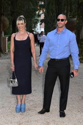 Micaela Ramazzotti and Claudio Pallitto at the 64 Globi d Oro 2024 awards ceremony at the Accademia Tedesca di Roma Villa Massimo Rome, 03 07 2024 Foto:xA.xM.xTinghinox xFuturexImagex globo_doro_4778