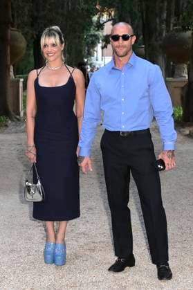 Micaela Ramazzotti and Claudio Pallitto at the 64 Globi d Oro 2024 awards ceremony at the Accademia Tedesca di Roma Villa Massimo Rome, 03 07 2024 Foto:xA.xM.xTinghinox xFuturexImagex globo_doro_4779