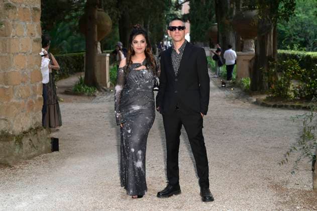 Margherita Vicario and Davide Pavanello at the 64 Globi d Oro 2024 awards ceremony at the Accademia Tedesca di Roma Villa Massimo Rome, 03 07 2024 Foto:xA.xM.xTinghinox xFuturexImagex globo_doro_4788