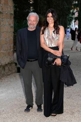 Giovanni Veronesi with partner Valeria Solarino at the 64 Globi d Oro 2024 awards ceremony at the Accademia Tedesca di Roma Villa Massimo Rome, 03 07 2024 Foto:xA.xM.xTinghinox xFuturexImagex globo_doro_4795