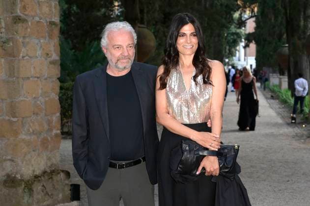 Giovanni Veronesi with partner Valeria Solarino at the 64 Globi d Oro 2024 awards ceremony at the Accademia Tedesca di Roma Villa Massimo Rome, 03 07 2024 Foto:xA.xM.xTinghinox xFuturexImagex globo_doro_4797