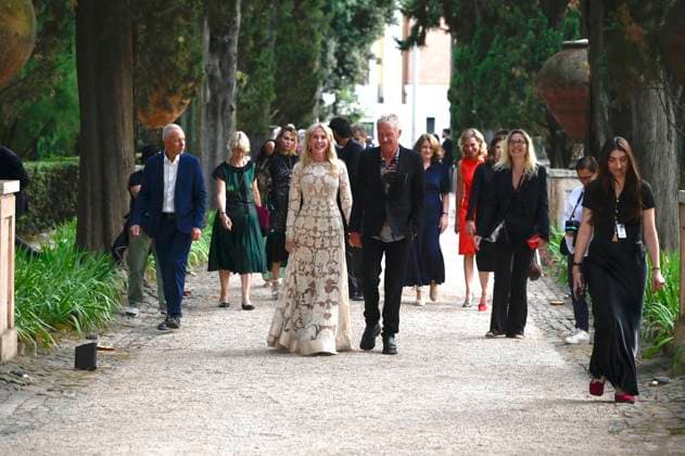 Trudie Styler with husband Sting at the 64 Globi d Oro 2024 awards ceremony at the Accademia Tedesca di Roma Villa Massimo Rome, 03 07 2024 Foto:xA.xM.xTinghinox xFuturexImagex globo_doro_4802