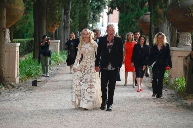 Trudie Styler with husband Sting at the 64 Globi d Oro 2024 awards ceremony at the Accademia Tedesca di Roma Villa Massimo Rome, 03 07 2024 Foto:xA.xM.xTinghinox xFuturexImagex globo_doro_4803